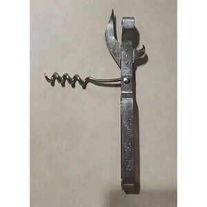 Vintage Vaughan’s 15¢ Corkscrew Bottle Opener USA – Can Opener Multi Tool Barwar